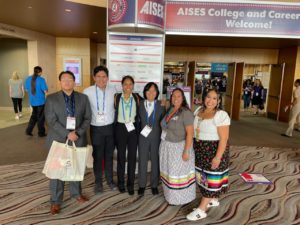 Bahe at an American Indian Science and Engineering Society Conference